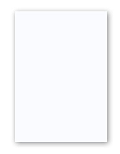 r&b UMCHWEISSA3 Cover Sheets, Back Panels, Foil-Laminated Cardboard, DIN A3, 250 g/m2, High-Gloss Look, Pack of 100, White