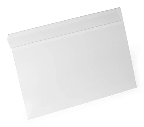 Durable Hard Cover Ticket Holder, A4 Landscape, 10 Pieces, Transparent