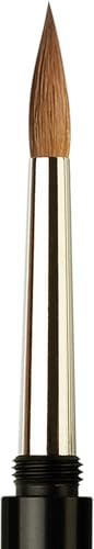 da Vinci Travel Series 1503 Maestro Watercolor Brush, Round Kolinsky Red Sable with Pocket Case Handle, Size 8