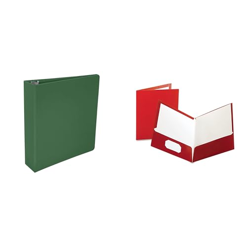 Casafoyer Polypropylene Round Ring Binder & Laminated Portfolio Combo Kit for Classroom and Professional Organization