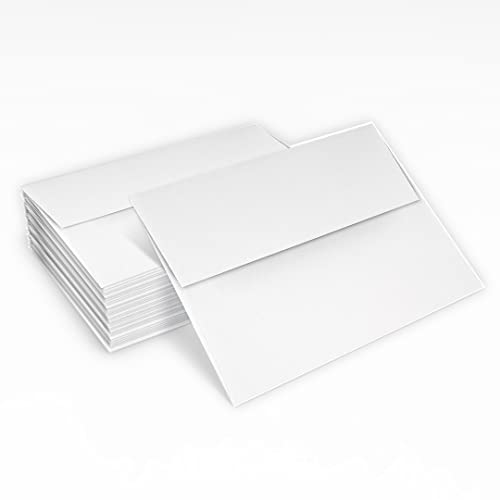 A2 Invitation Envelopes (4 3/8 x 5 3/4) - 70lb. Classic Linen Solar White (500 Qty.) | Perfect for Invitations, Announcements, Sending Cards, RSVP Cards | 4870-70SWLI-500