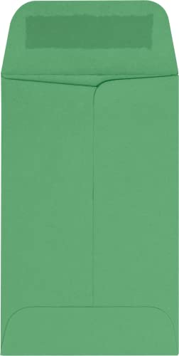 LUXPaper #1 Coin Envelopes | 2 1/4" x 3 1/2" | Holiday Green | 80lb. Text | 1,000 Qty