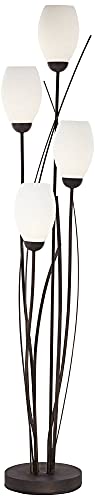 Jareth 73" Tall 4-Light Tulip Floor Lamp with USB Dimmer Living Room
