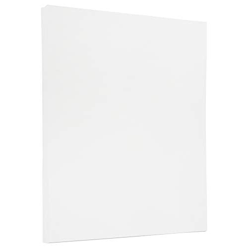 JAM PAPER Strathmore 24lb Paper - 90 gsm - 8.5 x 11 - Bright White Wove - 500 Sheets/Ream