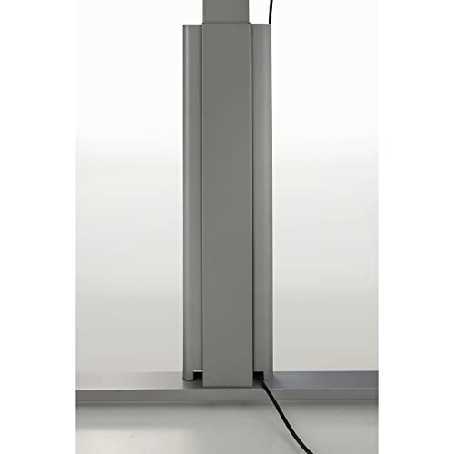 Certeo Move.3 Desk | Electric Height Adjustable | Silver Frame | H x W x D 720-1200 x 1200 x 800 mm | Anthracite | Seat and Standing Table Office Table Work Table