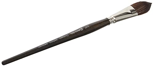 Escoda Ultimo Series 1523 Artist Watercolor and Acrylic Paint Brush, Synthetic Squirrel, Flat Filbert, Size 3/4 inch