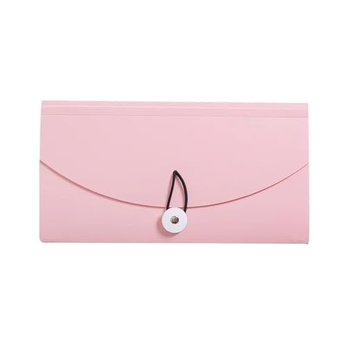 Filing Envelopes 13 Pockets Card Ticket Holder Organizer Office Supplies B6 PP File Folder Document Bag Receipt File Expanding Wallet Bill Folder Plastic Folders(Gris)