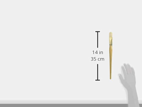 Raphael D'Artigny 3592 Interlocked White Bristle Brush, Filbert, 24