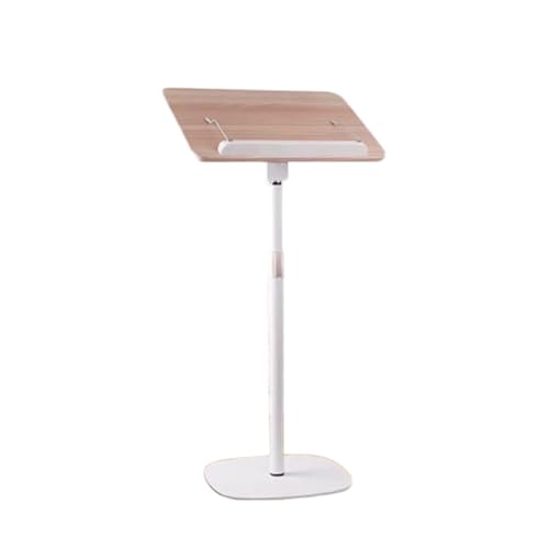 UBNMIUBV Adjustable Floor Book Stand, Music Lectern Holder with Page Clips, Height 50-90Cm, Perfect for Home Office, Reading, and Music Rooms,Color 1-H 50-90cm