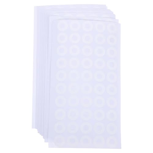 2000Pcs Hole Reinforcement Stickers Round Self Adhesive PVC for Paper Binder Protection