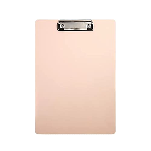Filing Envelopes 5 Pcs A4 Writing Pad Folder Clipboard Students Hardboard Record Clipboard Hard Shell Drawing Board with Metal Clip for Home School Office Plastic Folders (Color : A)