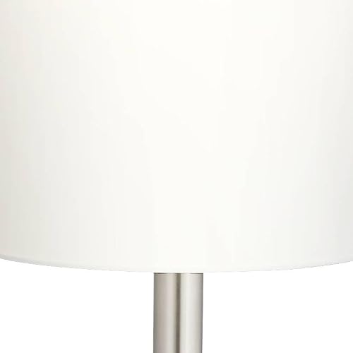 Moderne Brushed Nickel Droplet 62" Tall Floor Lamp with Smart Socket
