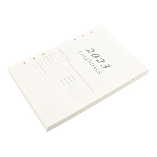 5pcs 1 Plan This Refill Journal Refills Lined Paper Working Supply Office Accessory) Binder Paper Teacher Planner 2022-2023 English Lined Paper Office Supplies Notebook White (Whitex5pcs 20.5x