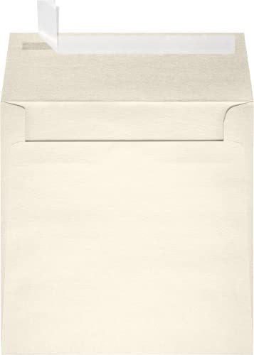 LUXPaper Square Invitation Envelopes | Peel & Press | 6 1/4" x 6 1/4" | Champagne Metallic | 81lb. Text | 250 Qty