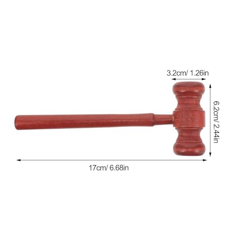 Wooden Mini Judge Gavel, Auction Court Hammer Cosplay Prop Model for Costume Accessories & Role Play Auction Hammer