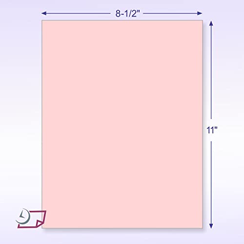 NextDayLabels NCR, 8.5" x 11", Pack of 500 Sheets, CFB Pink