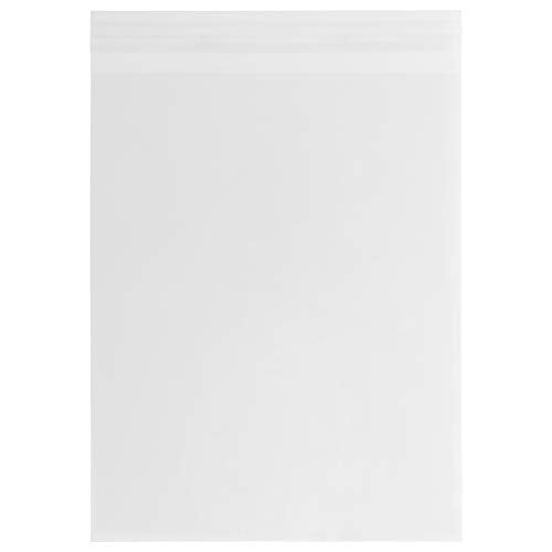 JAM PAPER Cello Sleeves with Self Adhesive Closure - 17 7/16 x 22 1/4 - Clear - 100/Pack