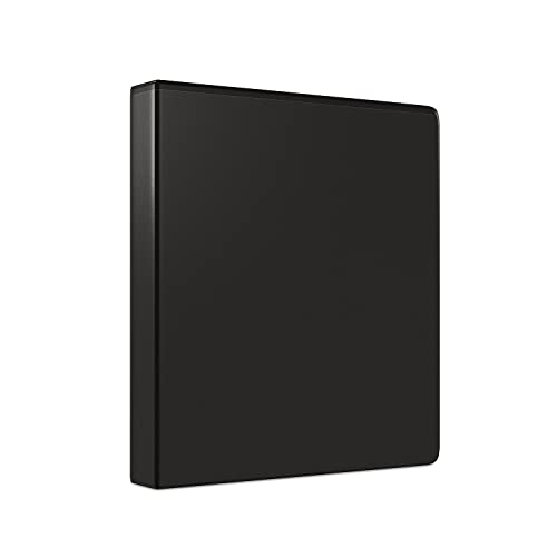 Staples Simply Economy 2-Inch Round Ring Binder, Black, 12-Pack