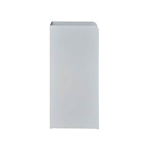 BizChair Laminate Wood Tray-Top Commercial Grade Trash Receptacle in Gray