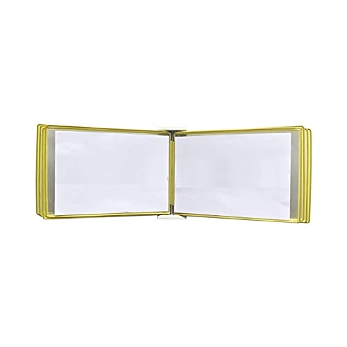 KGDJBGSE Wall Mounted File Holder 20 Pockets A3 Display Folder Hanging Organizer 16.53x11.69 Inch Flip Poster Holder(Unique Colour)