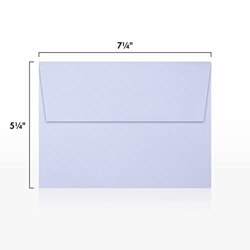 LUXPAPER A7 Invitation Envelopes for 5 x 7 Cards in 80 lb. Lilac, Printable Envelopes for Invitations, w/Peel and Press Seal, 1000 Pack, Envelope Size 5 1/4 x 7 1/4 (Purple)