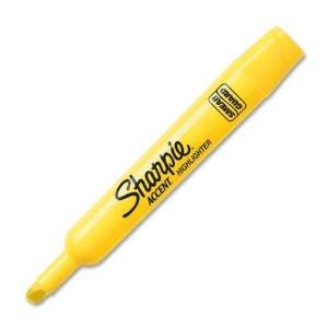 Major Accent Highlighter, Chisel Point, Yellow Ink - 6 DOZEN