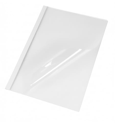 PAVO A4 15 mm Thermal Binding Cover - Clear/White (Pack of 100)