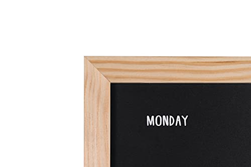 Bi-Office - Chalkboard Week Planner, 200 x 600 mm, Pine Frame