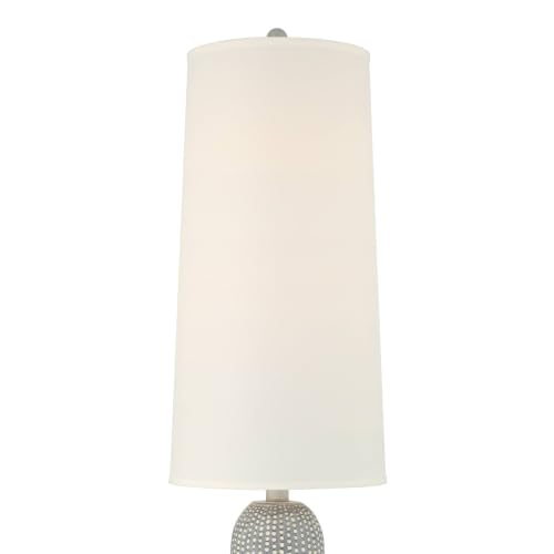 Regency Hill Leisa 65 1/2" High Hammered Gray 2-Light Modern Floor Lamp