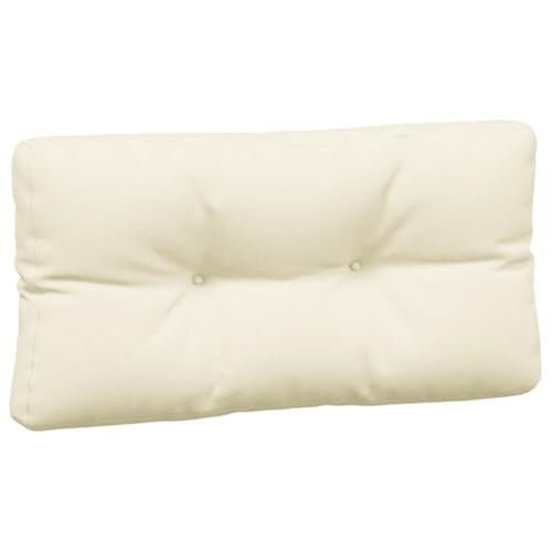 fsahslih 5-Piece Pallet Cushion Set, Cream Polyester Extra Thick Furniture Pads for Outdoor Patio Sofa and Garden Seating, 2 Seat 2 Back and 1 Side Cushion, 31.5 x 47.2 x 3.9 Inches