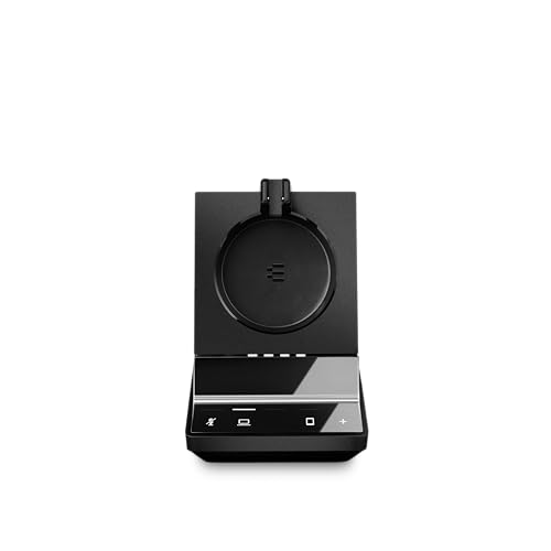 Sennheiser SDW 5013 (506580) - Wireless DECT Headset for PC/Softphone Connection Dual Microphone Ultra Noise Cancelling, Black