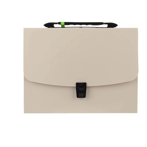 Letter Size Portable 13 Pockets A4 Size Expanding Folder Paper Document Storage Bag Office Student School for Organized(White)