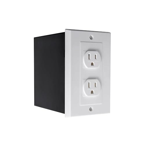 Bloepum Imitation Double US Plug Wall Safe Hidden Security Stash Box for Jewelry, Valuables, Cash