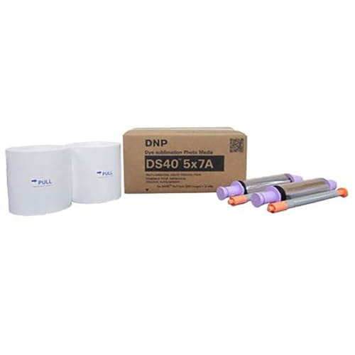 DNP DS40 5x7 Dyesub Printer Paper, 400 Glossy Prints