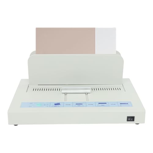 A4 Thermal Binding Machine 110V, 50mm Max Thickness Electric Book Binder with CPU Control, Infrared Safety Protection, 3-Min Preheat for Office School Document Report Binding