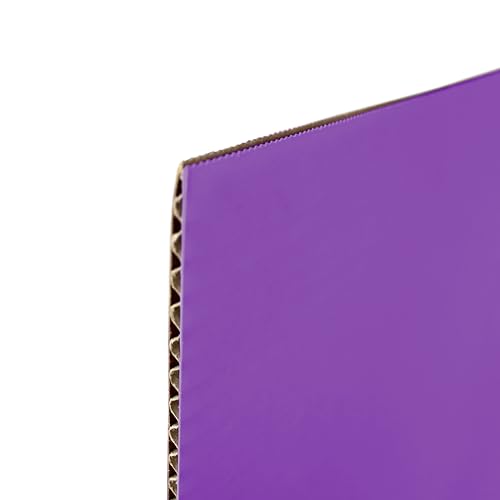 Flipside Products 36” x 48” Project Boards for Presentations, Science Fair, School Projects, Event Displays and Trifold Picture Board, Proudly Made in USA - Purple - 24 Pack