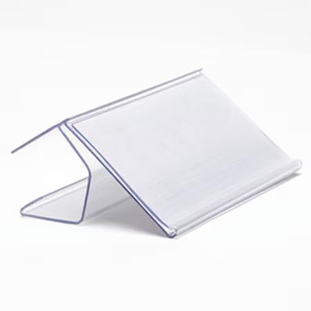 Ce-153 Label Holder 3 In L 1.5 In W Clear Pk25