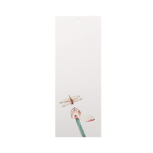 Bookmark 10Pcs Color Thickened Bookmarks with Tassels Water-Grained Paper Can be Handwritten 8 Styles 7X21cm Metal Bookmark (Color : 4) (7)