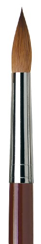 da Vinci Oil & Acrylic Series 1610 Oil Paint Brush, Round Kolinsky Red Sable, Size 26 (1610-26)