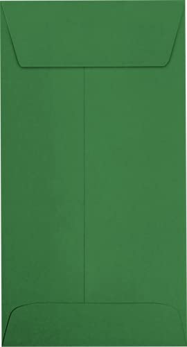 LUXPaper #7 Coin Envelopes | Peel & Press | 3 1/2" x 6 1/2" | Holiday Green | 80lb. Text | 1,000 Qty