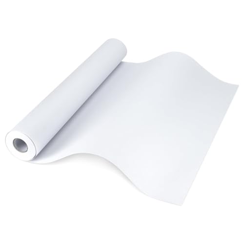 BWQZXES Heavy-Duty Hanging Paper Dispenser Wall Mounted Butcher Paper Roll Holder White Kraft Paper Roll Dispenser with Storage Shelf for Art Projec