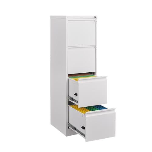 WYMCHMSX File Cabinet ，Storage Cabinet ，Narrow ，Metal ，4 Drawer，with Lock， Office Home