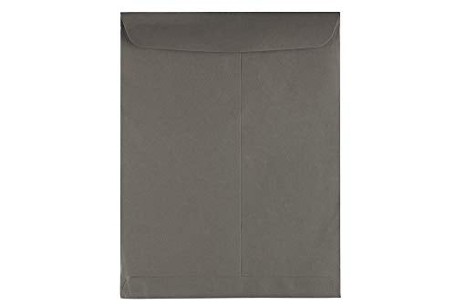 JAM PAPER 10 x 13 Open End Catalog Premium Envelopes - Dark Grey - 100/Pack