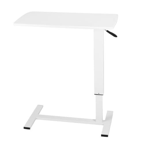 Bed Rolling Laptop Table with Wheels Pneumatic Lap Desks