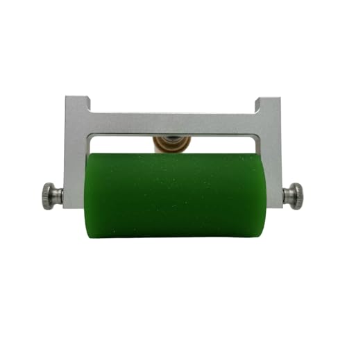 DOJBK Printmaking Brayer Roller with Wooden Handle, Rubber Ink Roller for Linocut, Relief, Letterpress and Block Printing, Art Tool for Inking, Stamping and Gluing 50 * 100mm