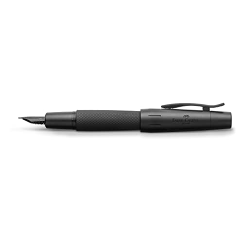 Faber-Castell e-motion Fountain Pen, Pure Black - Medium