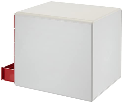 Leitz 5 A4 Drawer Cabinet, Organiser, Post Set, Red