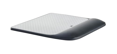 3M Precise Mouse Pad with Gel Wrist Rest, 8.4 in x 8.8 in, Black