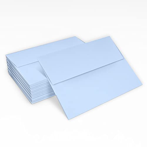 LUXPaper A2 Invitation Envelopes | Peel & Press | 4 3/8" x 5 3/4" | Baby Blue | 80lb. Text | 1,000 Qty
