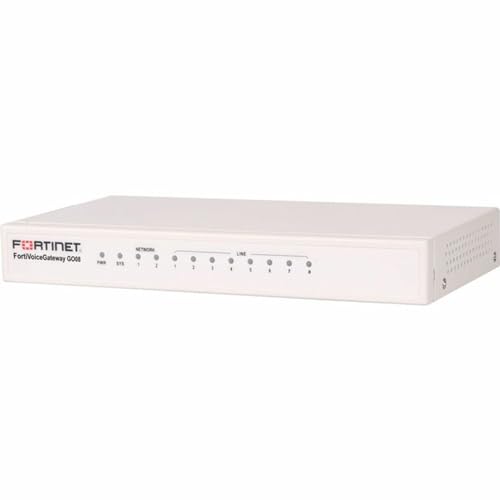 Fortinet - FVG-GO08 - Fortinet FortiVoice FVG-GO08 VoIP Gateway - 2 x RJ-45 - 8 x FXO - USB - Management Port - Fast